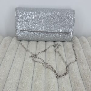 Elegant Silver Clutch Bag